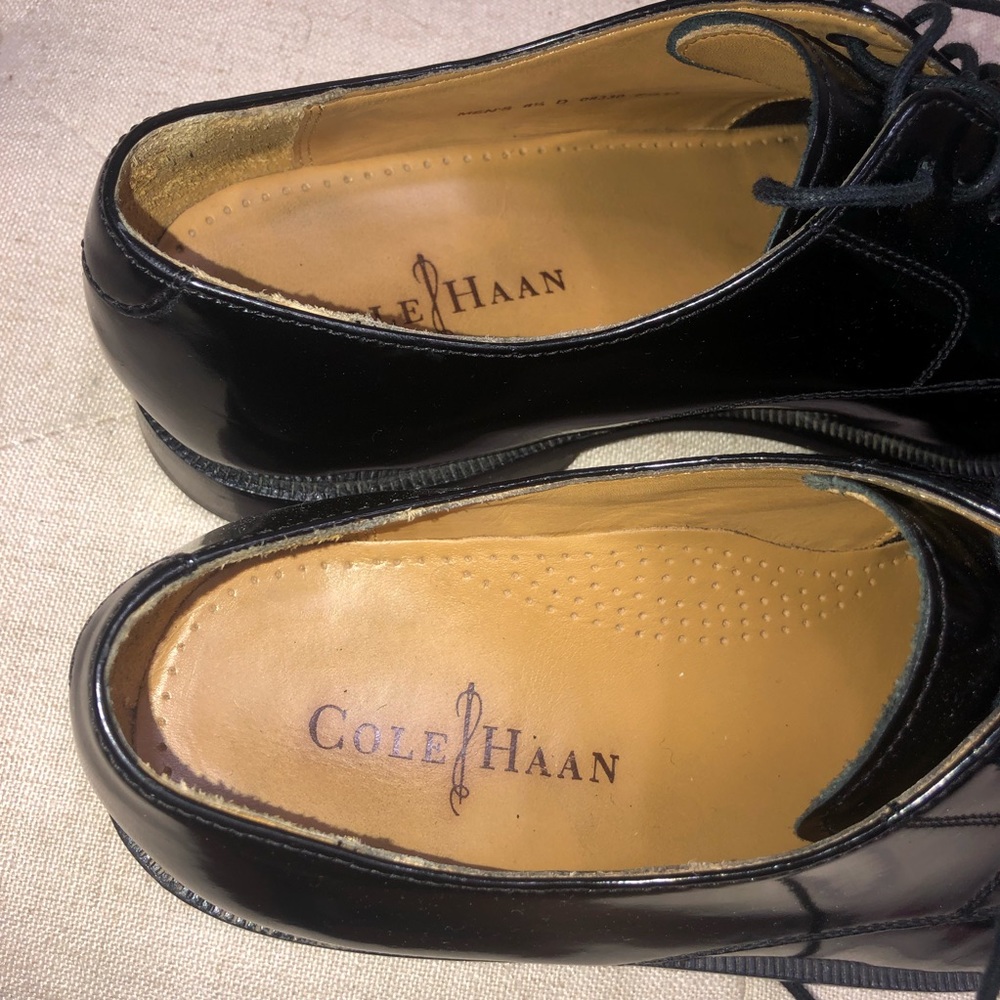 Cole Haan 08330 Caldwell Cap Toe Oxford Black Dress Shoes - Picture 7 of 11